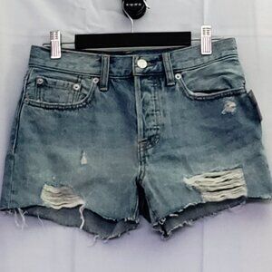 We The Free Free People Denim Size 25 Distressed Jeans Shorts New NWT